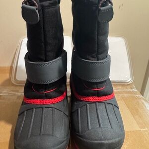 Cat & Jack Black and Red Kids Boots